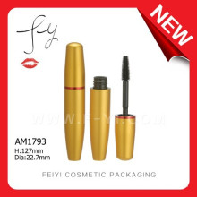 Luxury Yellow Gold Empty Aluminium Mascara Container